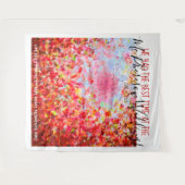 抽象的な葉の写真ブースの背景 タペストリー (正面(横))