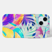 抽象的な葉の自然の花柄 Case-Mate iPhoneケース (裏面 (横))