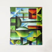 抽象的な葉 タペストリー (正面)