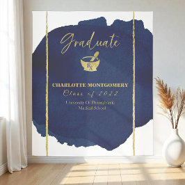 抽象的な薬学部卒業の背景 タペストリー