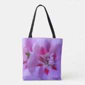 抽象的な藤色のハイビスカスの花 トートバッグ (裏面)