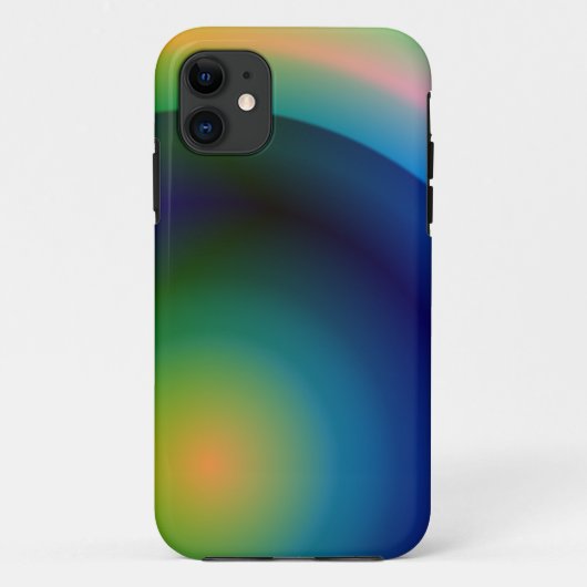 抽象的な虹のアートiPhoneケース Case-Mate iPhoneケース (裏面)