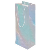 抽象的な虹のテクスチャ ワインギフトバッグ (裏面アングル)