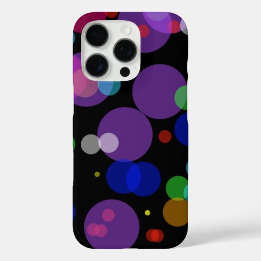 抽象的な虹の水玉模様 Case-Mate iPhoneケース (裏面)