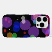 抽象的な虹の水玉模様 Case-Mate iPhoneケース (裏面 (横))