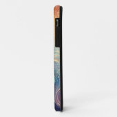 抽象的な虹の渦巻きとスパークル Case-Mate iPhoneケース (裏面/左)
