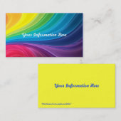 抽象的な虹の渦巻の名刺 名刺 (正面/裏面)