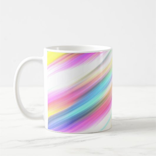 抽象的な虹 コーヒーマグカップ (左)