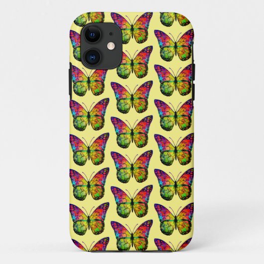 抽象的な蝶のアート Case-Mate iPhoneケース (裏面)