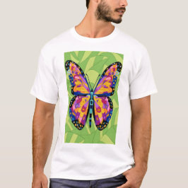 抽象的な蝶の絵画 Tシャツ