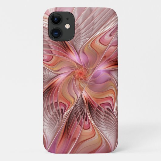 抽象的な蝶 カラフルなファンタジー フラクタルアート Case-Mate iPhoneケース (裏面)