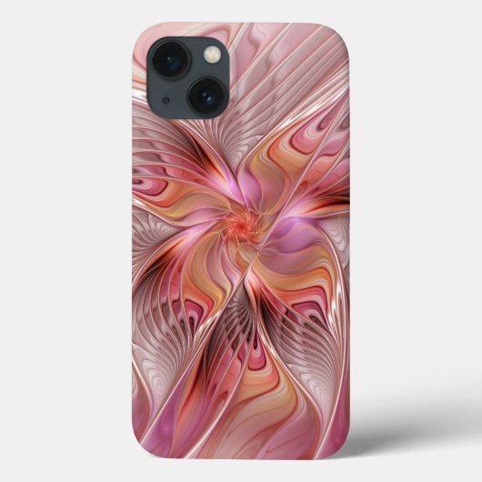 抽象的な蝶 カラフルなファンタジー フラクタルアート Case-Mate iPhoneケース (裏面)