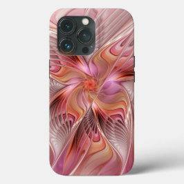 抽象的な蝶 カラフルなファンタジー フラクタルアート iPhone 13 PROケース