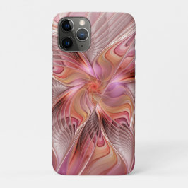 抽象的な蝶 カラフルなファンタジー フラクタルアート iPhone 11 PROケース