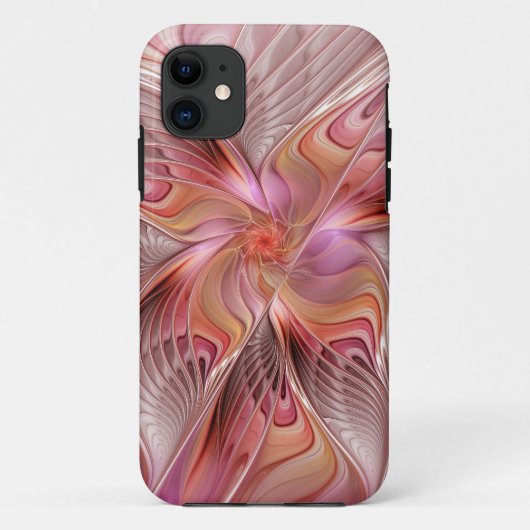 抽象的な蝶 カラフルなファンタジー フラクタルアート Case-Mate iPhoneケース (裏面)