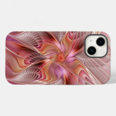 抽象的な蝶 カラフルな幻想的なフラクタルアート Case-Mate iPhoneケース (裏面 (横))