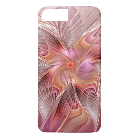 抽象的な蝶 カラフルな幻想的なフラクタルアート Case-Mate iPhoneケース (裏面)