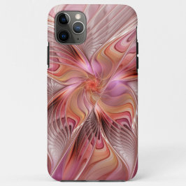 抽象的な蝶 カラフルな幻想的なフラクタルアート iPhone 11 PRO MAXケース