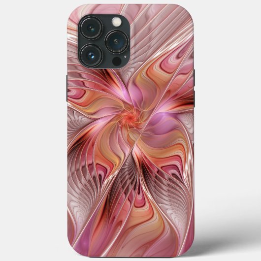 抽象的な蝶 カラフルな幻想的なフラクタルアート Case-Mate iPhoneケース (裏面)