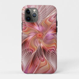 抽象的な蝶 カラフルな幻想的なフラクタルアート iPhone 11 PROケース