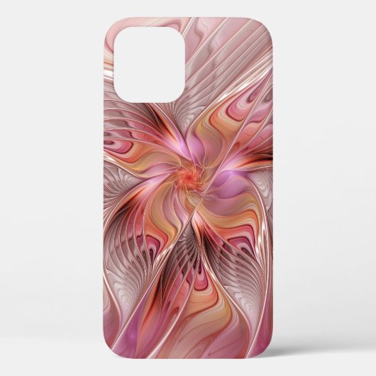 抽象的な蝶 カラフルな幻想的なフラクタルアート Case-Mate iPhoneケース (裏面)