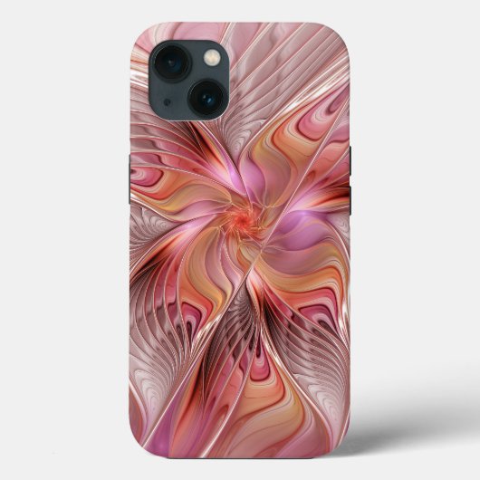 抽象的な蝶 カラフル ファンタジー フラクタルアート Case-Mate iPhoneケース (裏面)