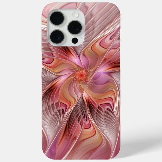 抽象的な蝶 カラフル ファンタジー フラクタルアート Case-Mate iPhoneケース (裏面)