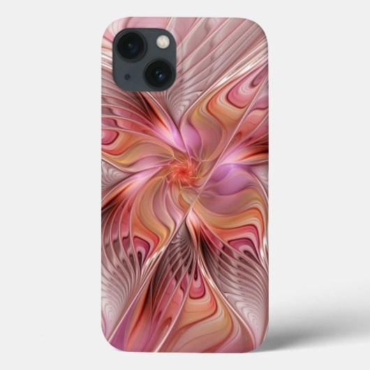 抽象的な蝶 カラフル ファンタジー フラクタルアート Case-Mate iPhoneケース (裏面)
