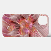 抽象的な蝶 カラフル フラクタルアート モノグラム Case-Mate iPhoneケース (裏面 (横))