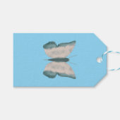 抽象的な蝶 ギフトタグ (正面(横))