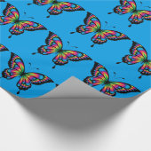 抽象的な蝶 ラッピングペーパー (角)