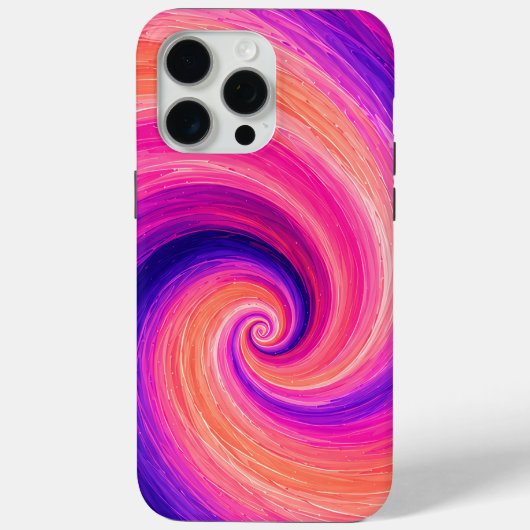 抽象的な螺旋ペイントスワールパターン Case-Mate iPhoneケース (裏面)