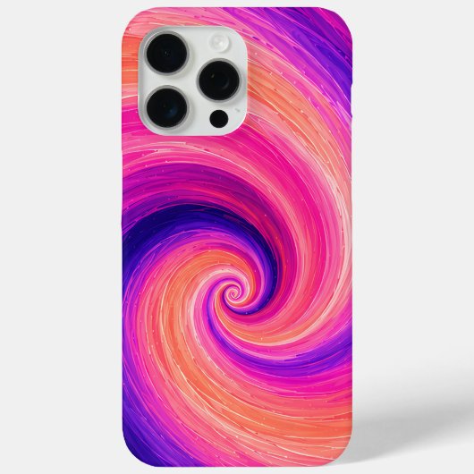 抽象的な螺旋ペイントスワールパターン Case-Mate iPhoneケース (裏面)