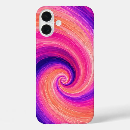 抽象的な螺旋ペイントスワールパターン Case-Mate iPhoneケース (裏面)