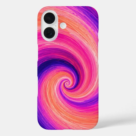 抽象的な螺旋ペイントスワールパターン Case-Mate iPhoneケース (裏面)
