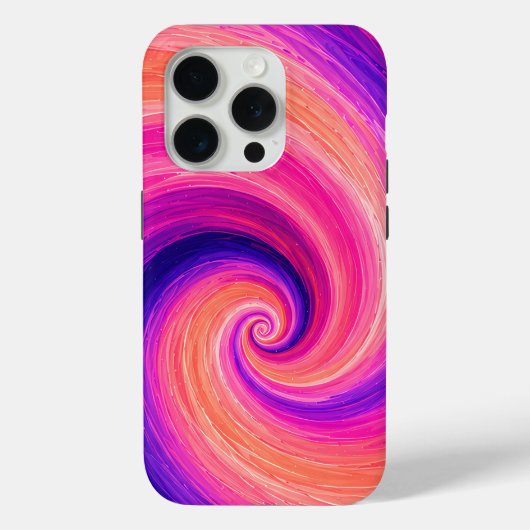 抽象的な螺旋ペイントスワールパターン Case-Mate iPhoneケース (裏面)