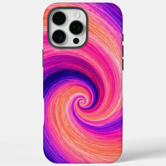 抽象的な螺旋ペイントスワールパターン Case-Mate iPhoneケース (裏面)