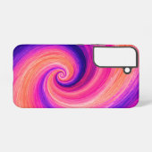 抽象的な螺旋ペイントスワールパターン SAMSUNG GALAXYケース (裏面横)