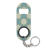 抽象的な要素が付いているダマスク織パターン キーホルダー栓抜き (裏面)