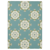 抽象的な要素が付いているダマスク織パターン クリップボード (裏面)