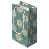 抽象的な要素が付いているダマスク織パターン スモールペーパーバッグ (正面アングル)