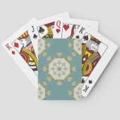 抽象的な要素が付いているダマスク織パターン トランプ (裏面)