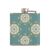 抽象的な要素が付いているダマスク織パターン フラスク (裏面)