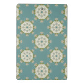 抽象的な要素が付いているダマスク織パターン ミニクリップボード (裏面)