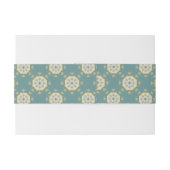 抽象的な要素が付いているダマスク織パターン 招待状ベリーバンド (裏面例)