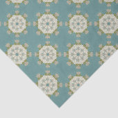 抽象的な要素が付いているダマスク織パターン 薄葉紙 (詳細)