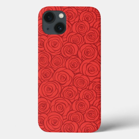 抽象的な赤いバラの背景 Case-Mate iPhoneケース (裏面)
