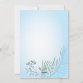 抽象的な赤いポインセチアの冬の花のクリスマス シーズンカード (裏面)