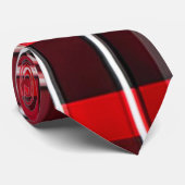 抽象的な赤と黒のチェック柄 人気コレクション ネクタイ (ロール)