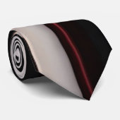 抽象的な赤と黒のライン トレンディコレクション ネクタイ (ロール)
